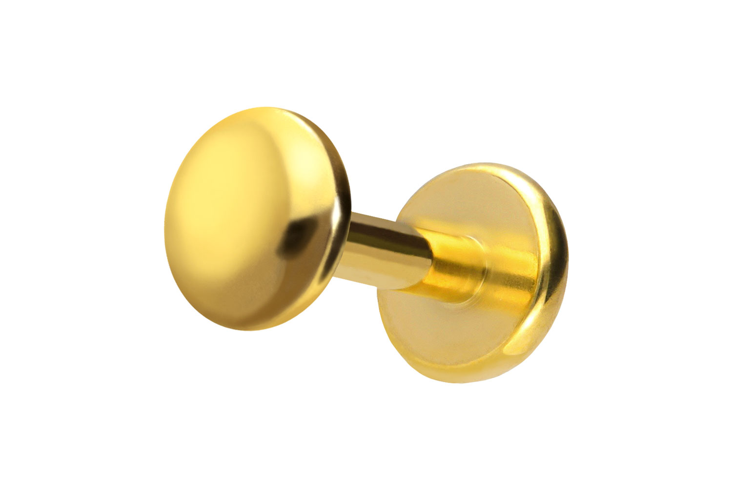 Titan Labret Piercing mit Push Fit DISC